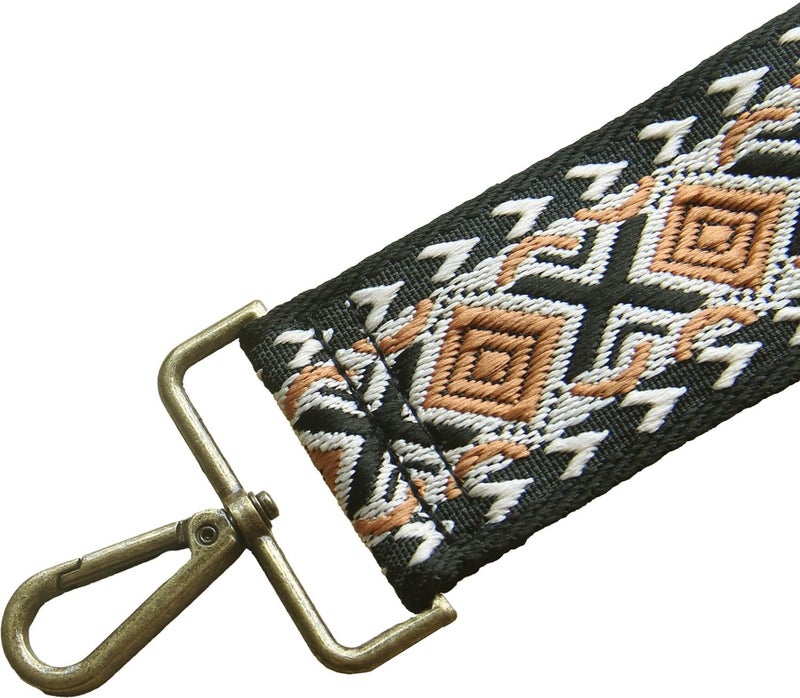 Yiaizhuo Boho 2" Wide Women's Purse Strap Replacement Crossbody Canvas Bags Shoulder Guitar Straps for Handbag Adjustable - Image 2